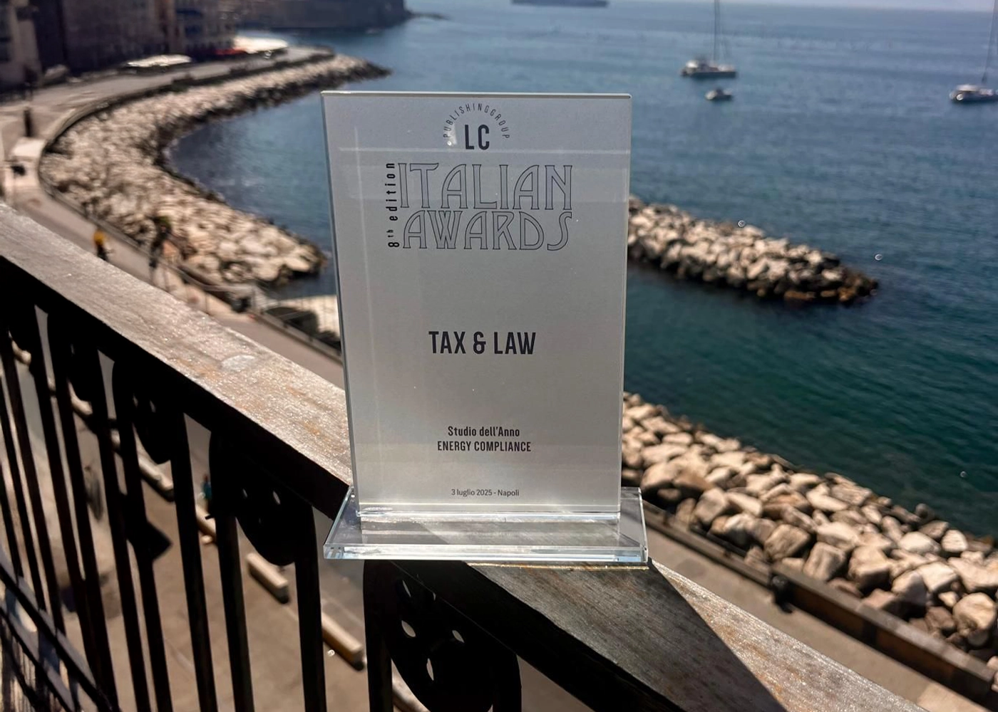 Premiazione Tax & Law LC Italian Awards 2025 riconoscimento studio anno energy compliance